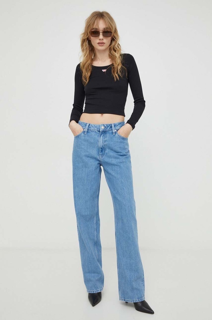 Longsleeve Diesel A05106.0EJAI μαύρο AA00