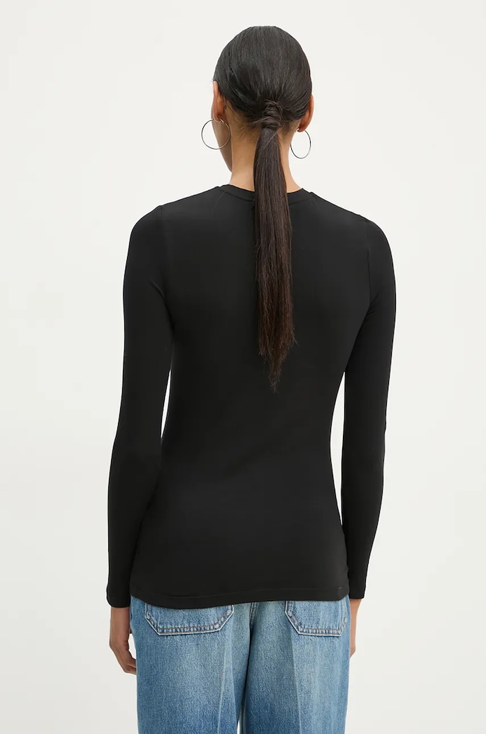 Odzież Samsoe Samsoe longsleeve ESTER F00013211 czarny