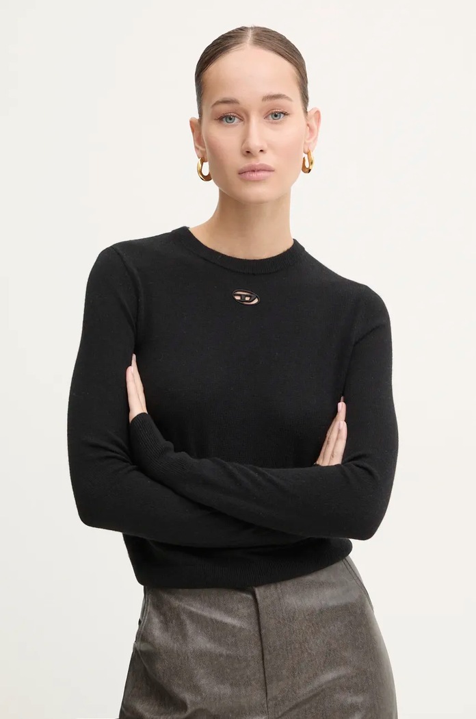 Diesel maglione in lana M-AREESAX lana nero A13013.0GEAY