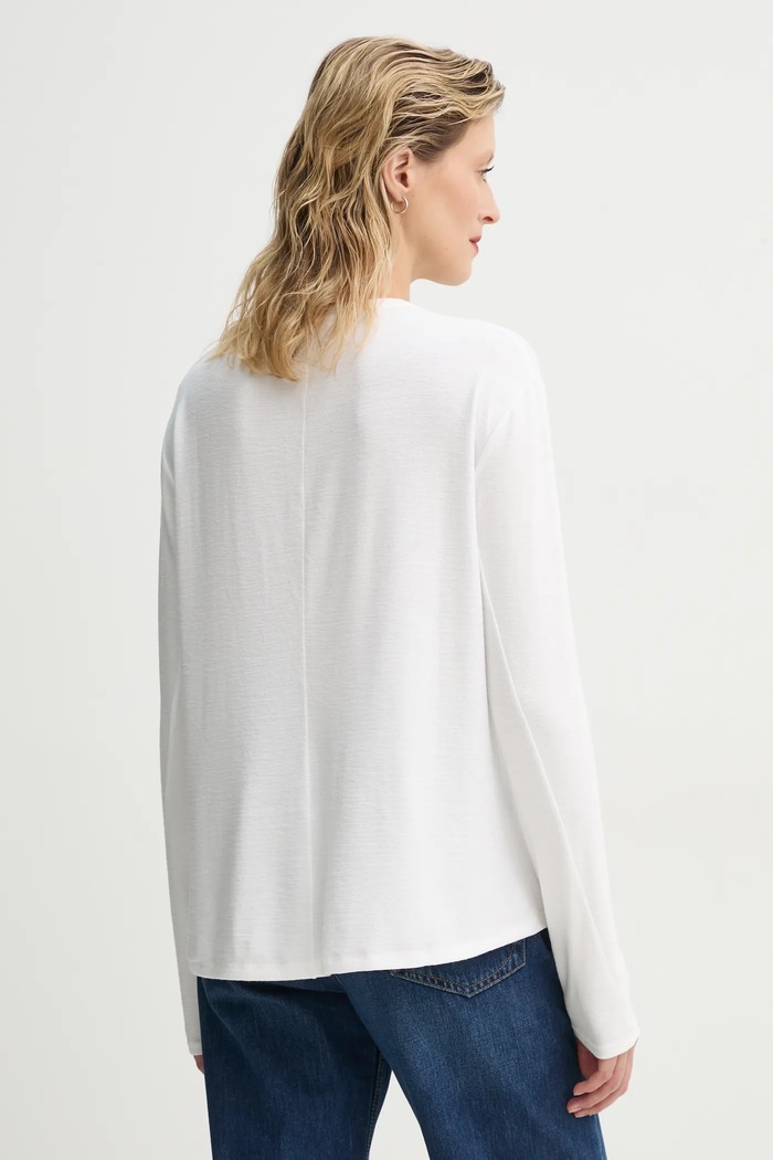 Odzież Rag & Bone longsleeve WCC23ST082C782 biały
