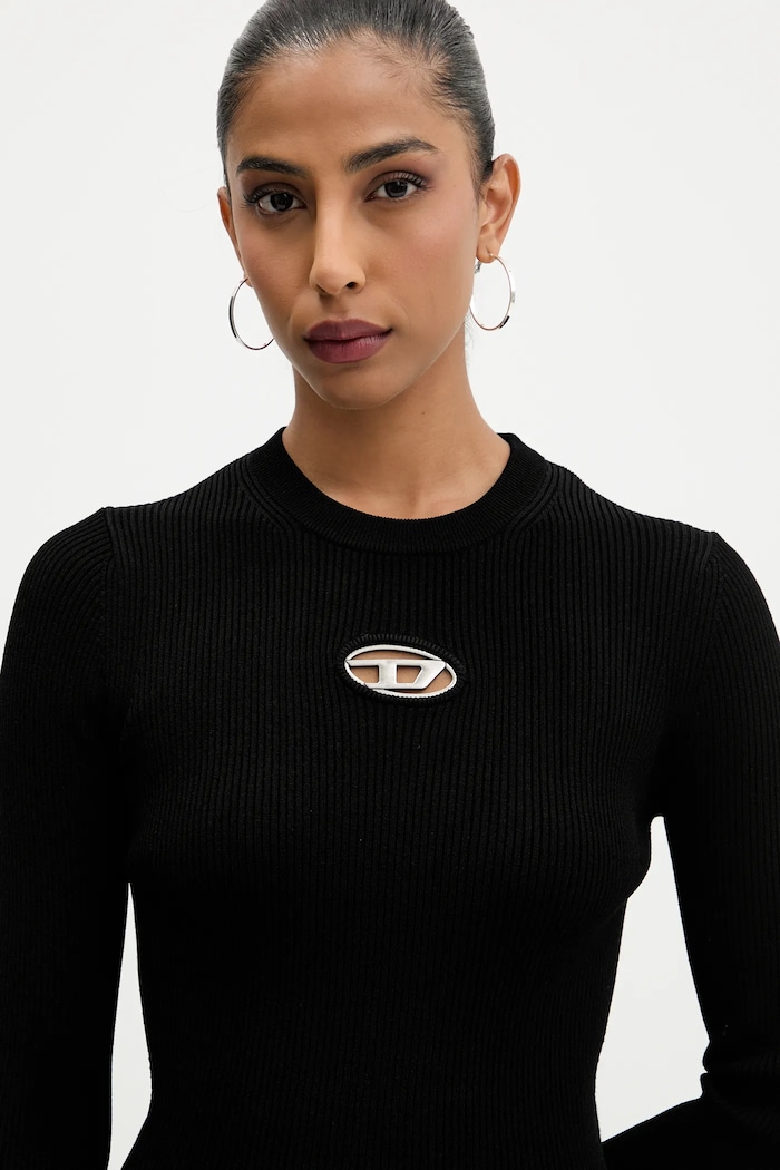 Πουλόβερ Diesel M-VALARI KNITWEAR μαύρο A15328.0DLAX