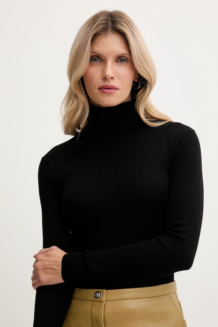 Pulover de lână MC2 Saint Barth EKA0001 negru