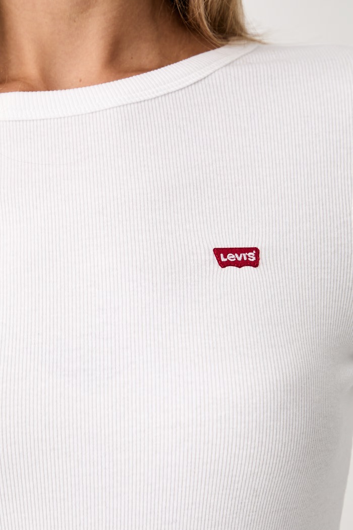 Levi's majica dugih rukava ženska od pamuka s elastanom HAYES LS 001J4