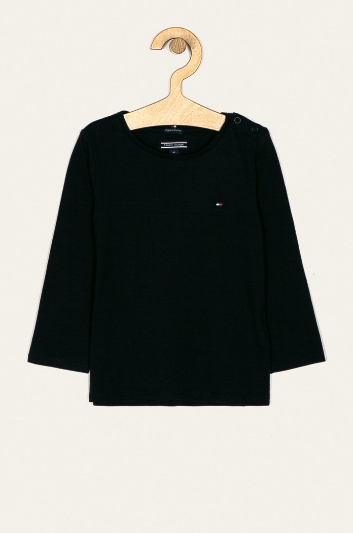 Tommy Hilfiger - Longsleeve copii 74-176 cm uni bleumarin KG0KG03706