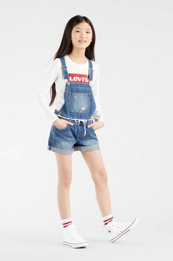 Fete Levi's Longsleeve copii 4EA643.NOS.G alb