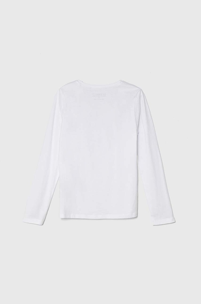 Guess longsleeve bawełniany dziecięcy J84I36.K8HM0.9BYH biały AA00