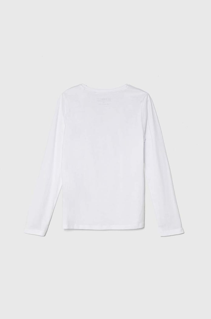Guess longsleeve bawełniany dziecięcy J84I36.K8HM0.9BYH biały AA00
