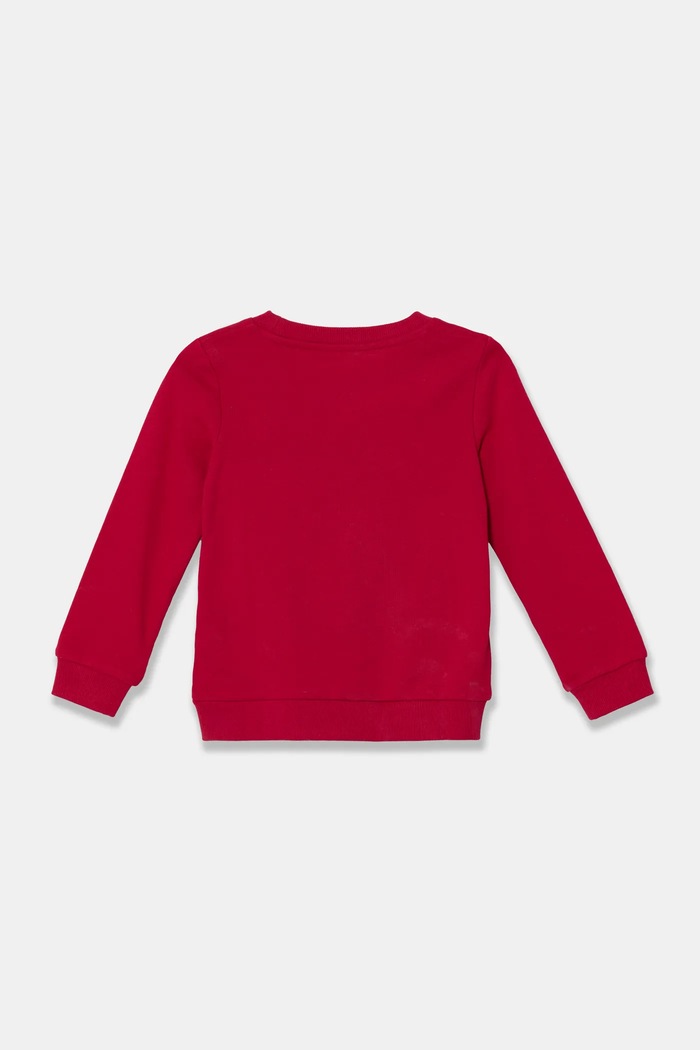 Guess bluza bawełniana dziecięca K74Q12.KAUG0.9BYH różowy AA00