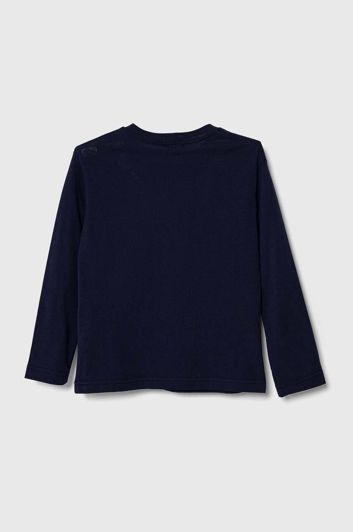 United Colors of Benetton longsleeve bawełniany dziecięcy 3I1XC10DB.G.NOS granatowy AA00