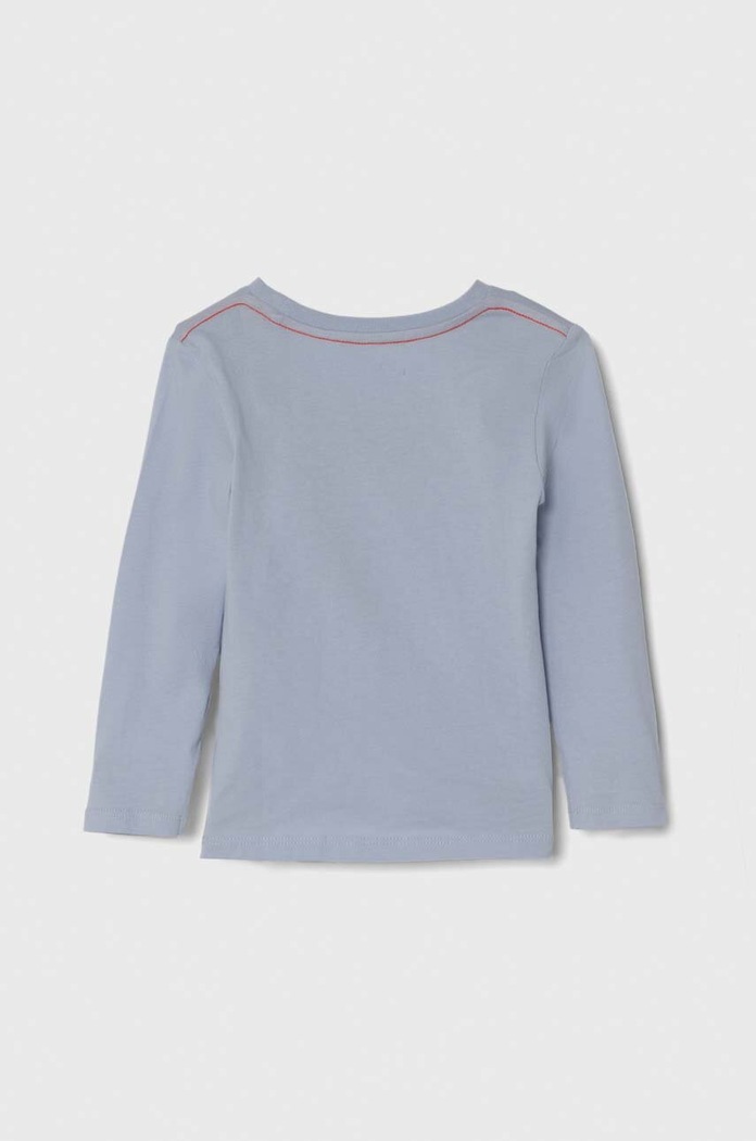 Guess longsleeve bawełniany dziecięcy N84I24.K8HM0.PPYH niebieski AA00