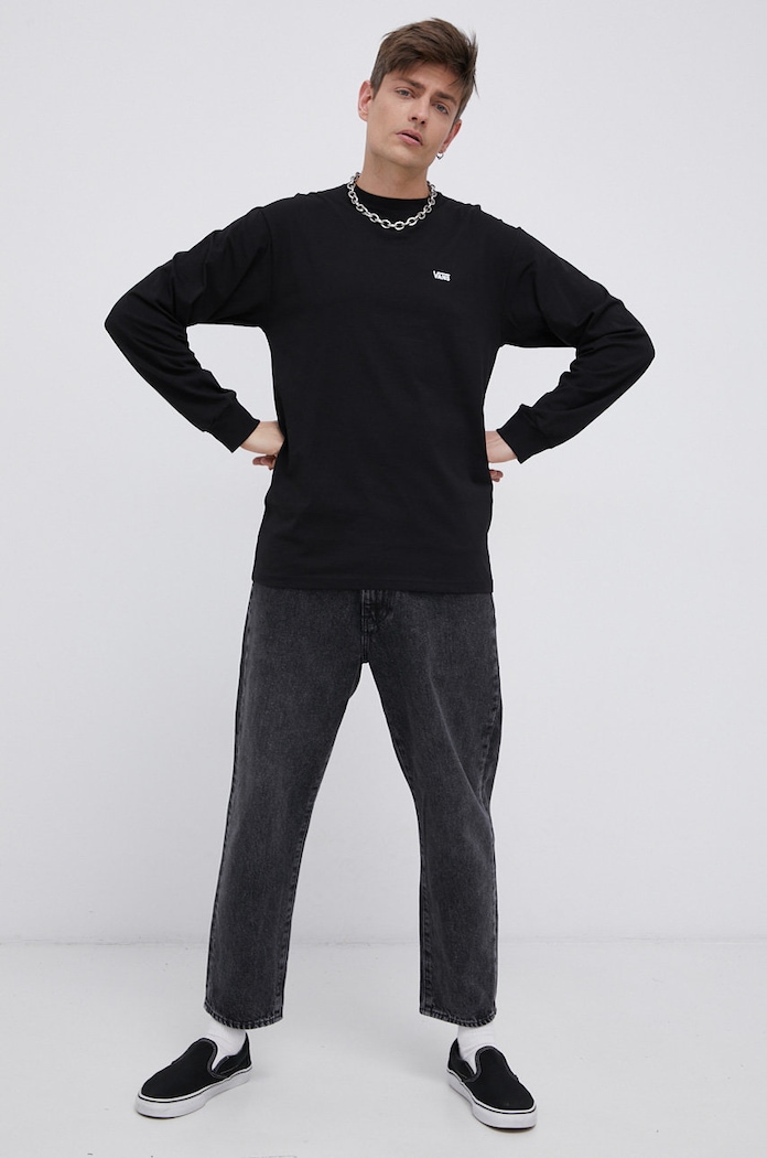 Vans - Longsleeve VN0A49LCY281 czarny AA00