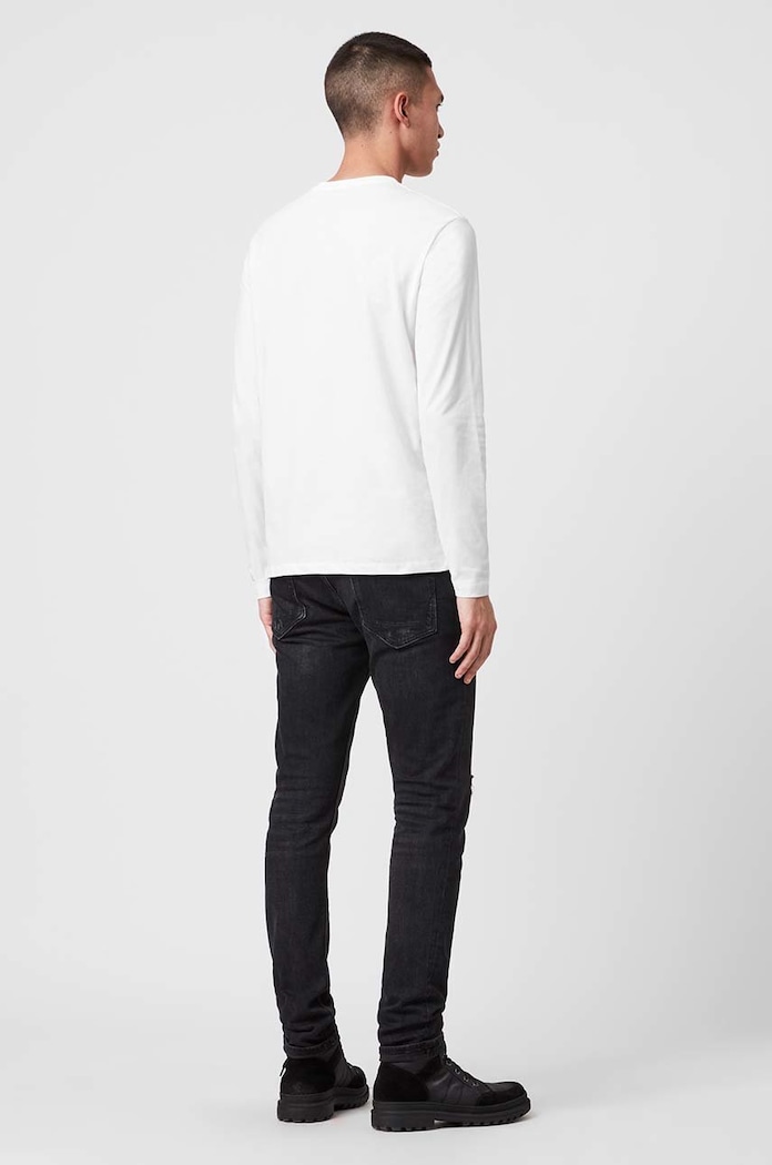 AllSaints - Longsleeve Brace LS Tonic Crew λευκό MD119E