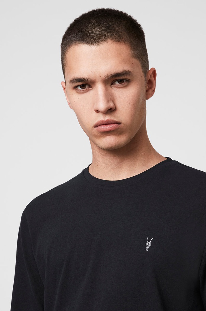 AllSaints - Longsleeve Brace LS Tonic Crew MD119E μαύρο AA00