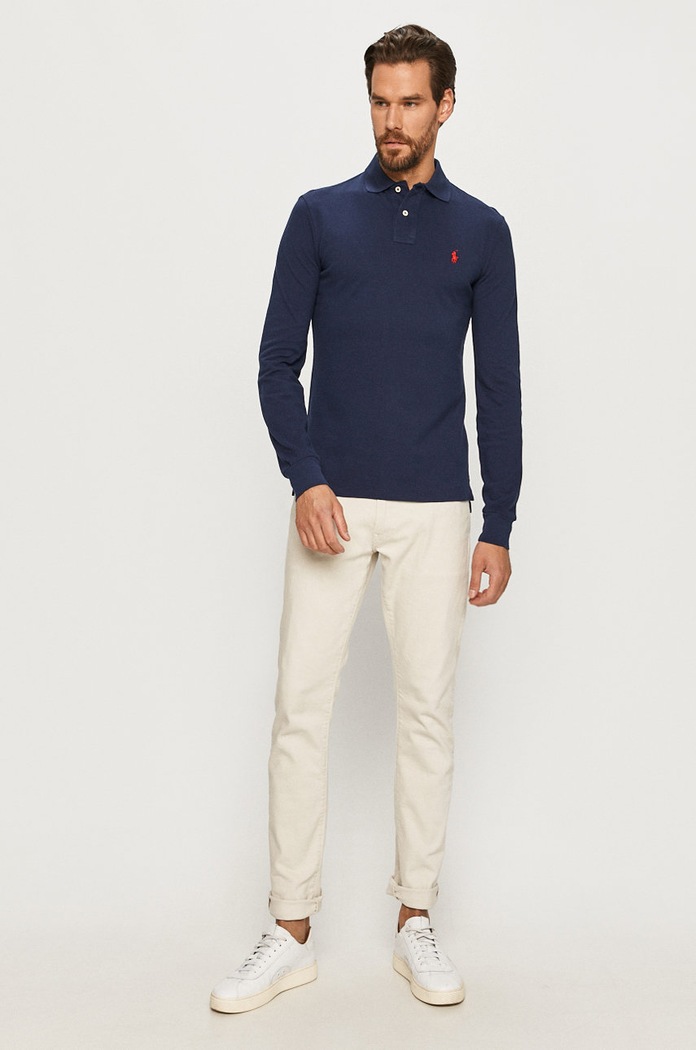 Polo Ralph Lauren - Majica dugih rukava 710681126038 mornarsko plava AA00