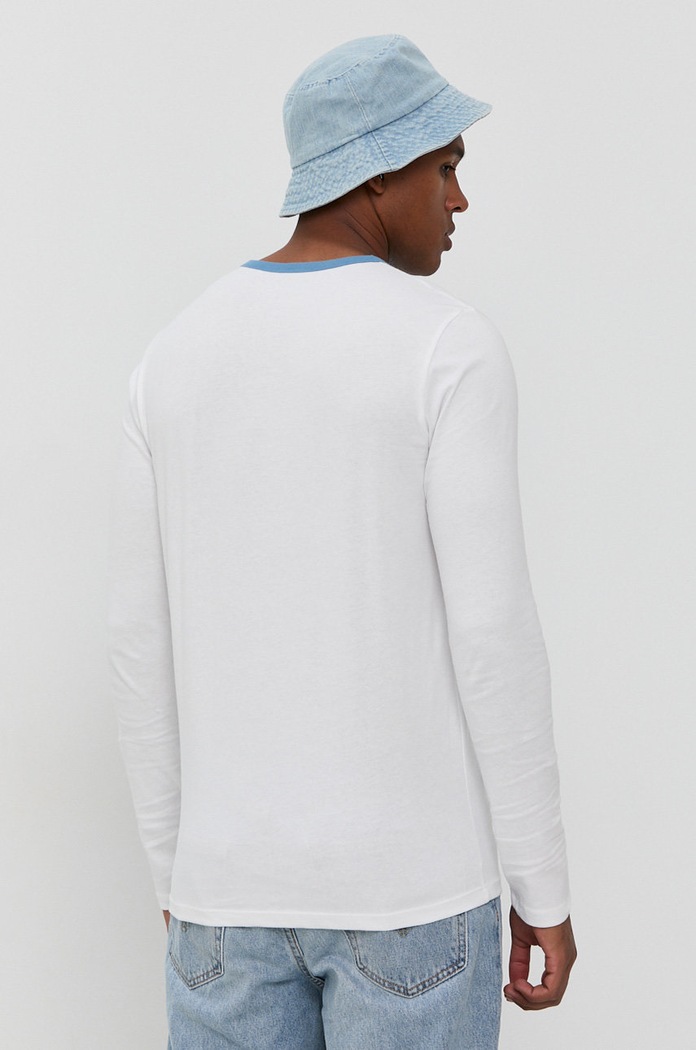 Odzież Jack & Jones Longsleeve bawełniany 12196316 biały