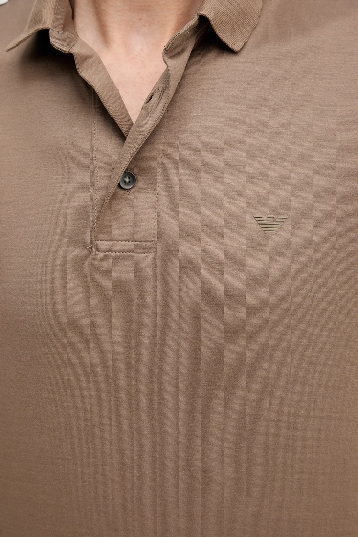 Tričko s dlhým rukávom Emporio Armani 8N1F97.1JUVZ hnedá