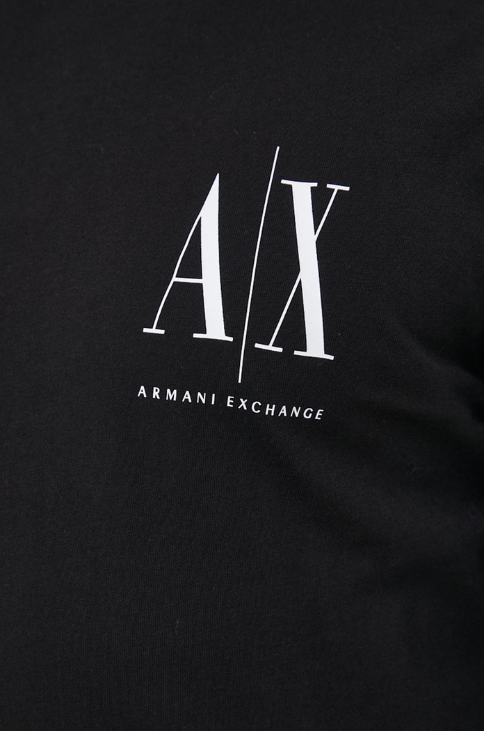 Armani Exchange longsleeve bawełniany 8NZTPL.ZJH4Z.NOS czarny