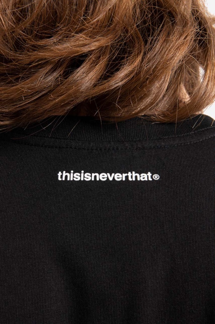 Pamučna majica dugih rukava thisisneverthat T-Logo L/S Tee thisisneverthat crna TN220TTSLT01