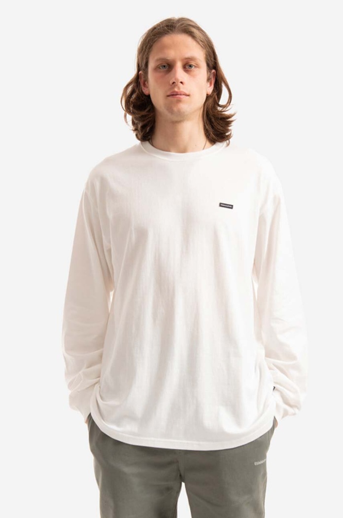thisisneverthat Bavlnené tričko s dlhým rukávom thisisneverthat T.N.T Classic L/S Tee biela TN220TTSLT02