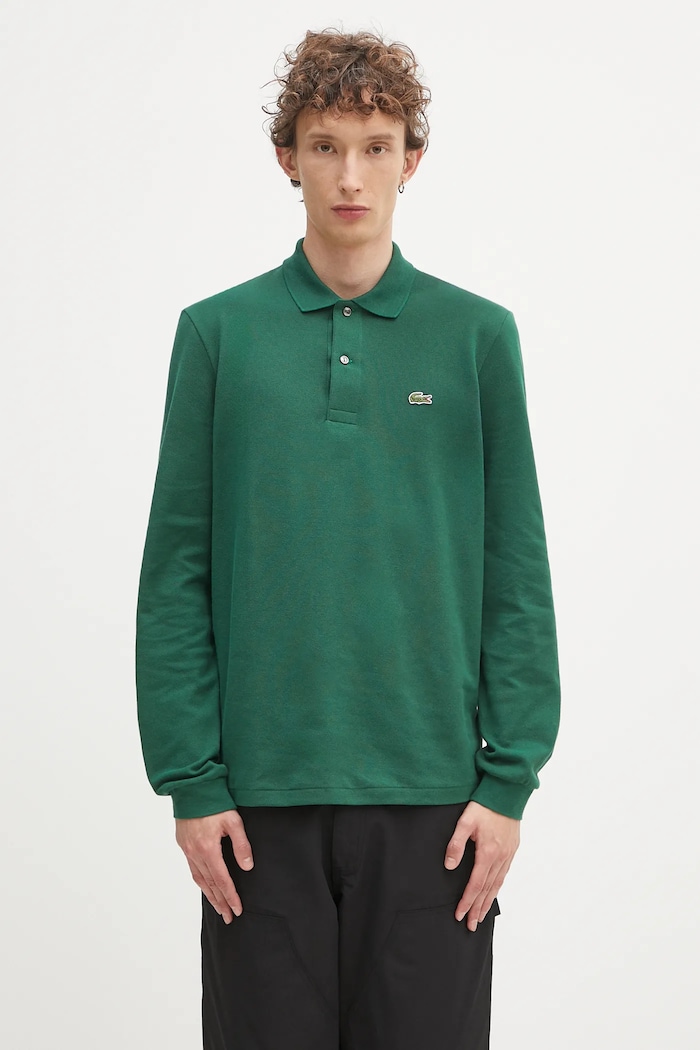 Lacoste cotton longsleeve top L1312 132 regular green L1312.032