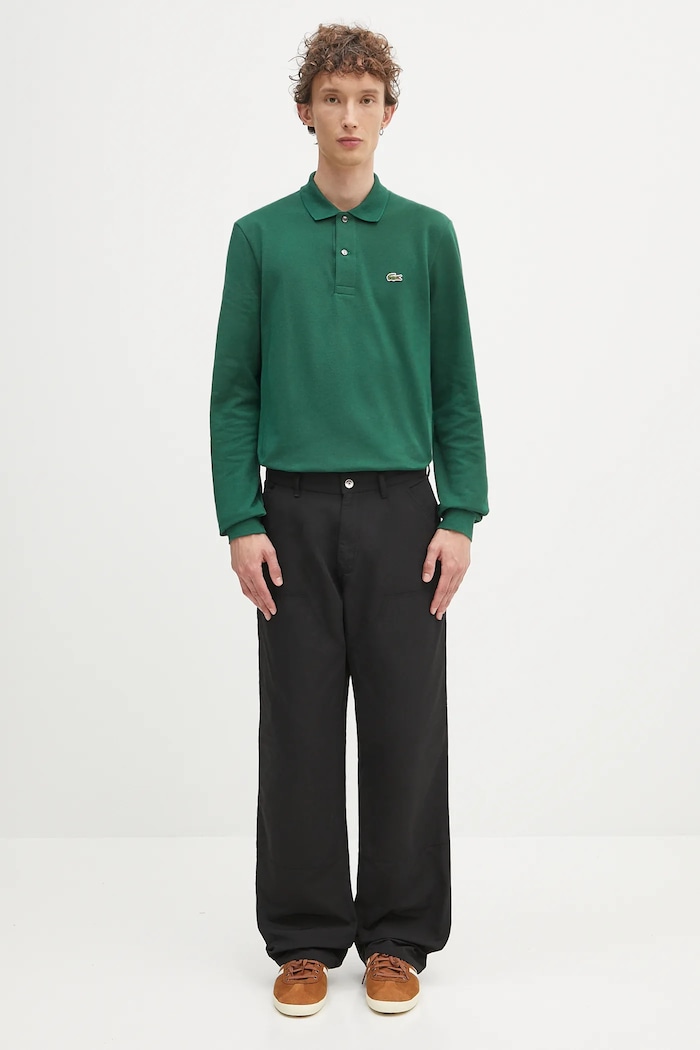 Lacoste cotton longsleeve top L1312 132 L1312.032 green