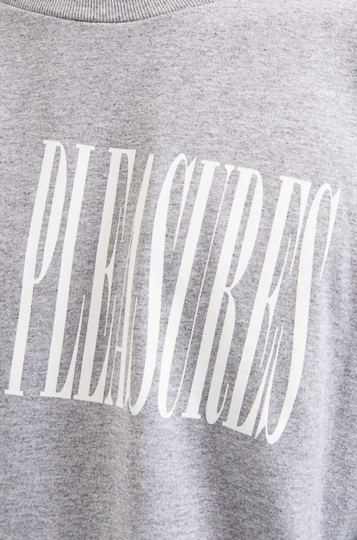 PLEASURES longsleeve shirt Stretch Long gray P21W043