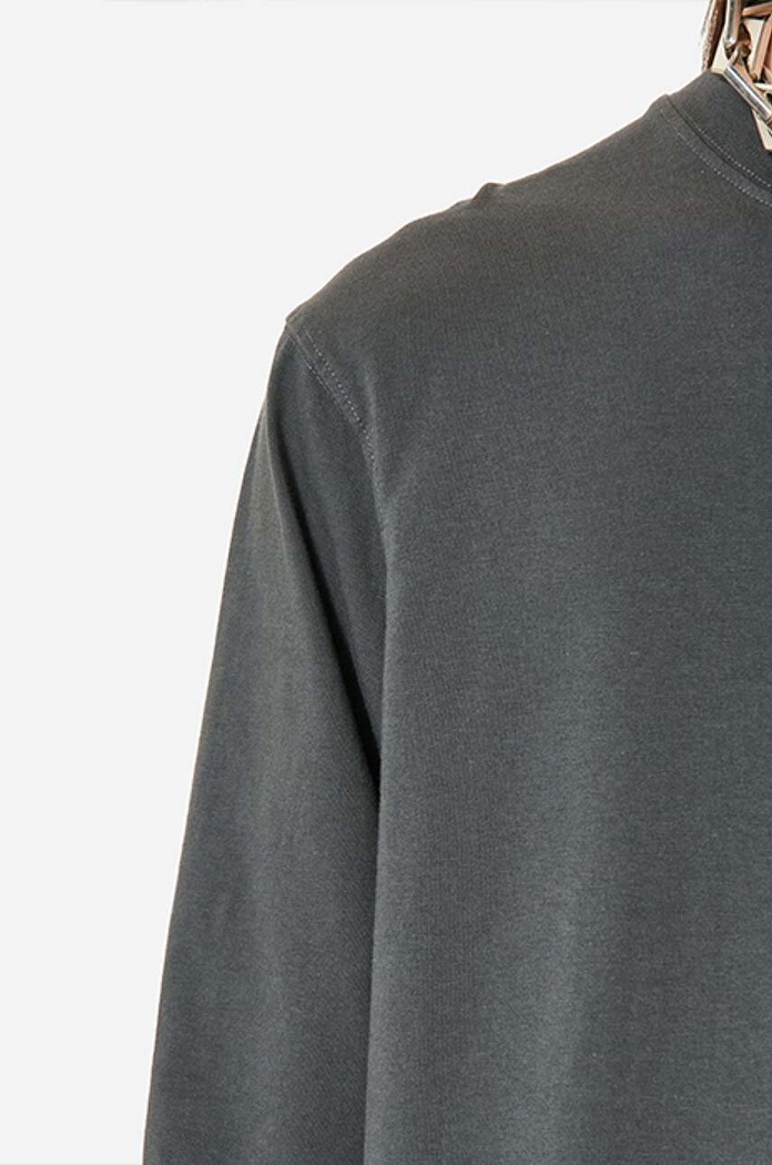 Top a maniche lunghe in cotone Casual Tee Long Sleeve Han Kjøbenhavn grigio M.132072