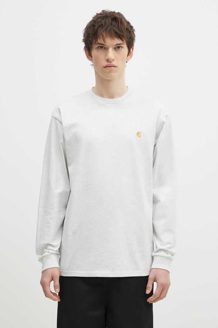 Carhartt WIP cotton longsleeve top cotton gray I026392.00JXX