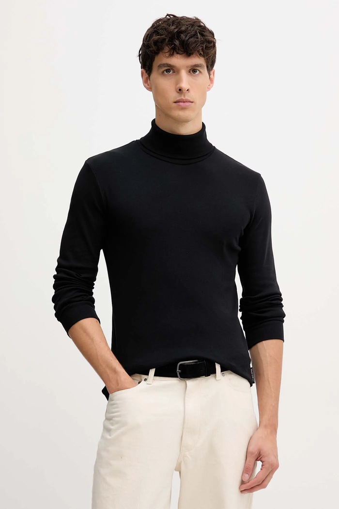 Marc O'Polo longsleeve bawełniany czarny 5000009259