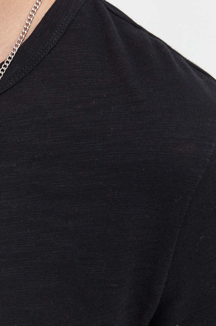 Samsoe Samsoe longsleeve din bumbac M00013400 negru