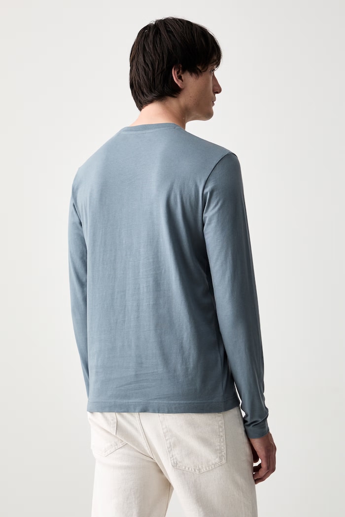 Odzież Marc O'Polo longsleeve męski bawełniany 5000009410 niebieski