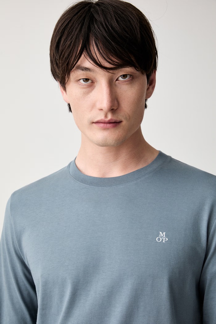 Marc O'Polo longsleeve męski bawełniany niebieski 5000009410