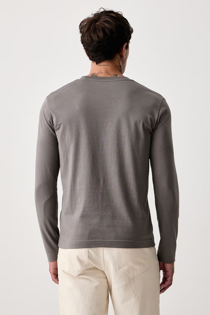 Odzież Marc O'Polo Longsleeve męski bawełniany 5000009410 szary