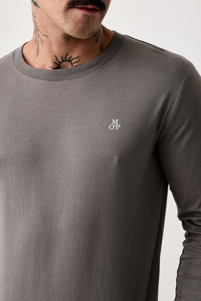 Longsleeve męski bawełniany Marc O'Polo 5000009410 szary