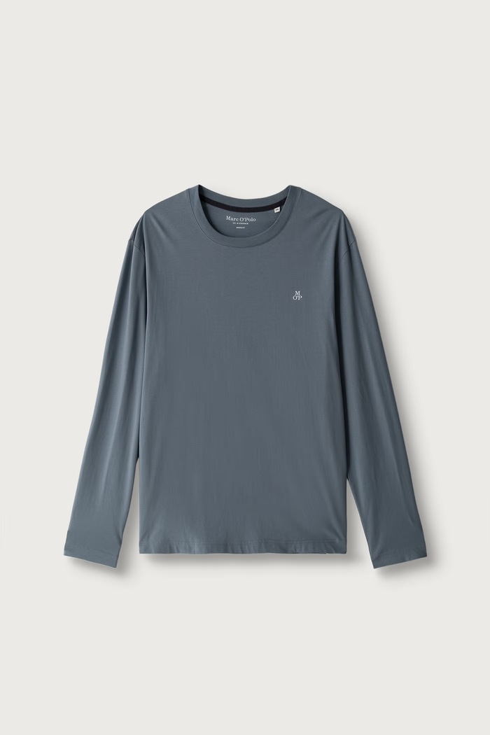 Marc O'Polo Longsleeve męski bawełniany niebieski 5000009410