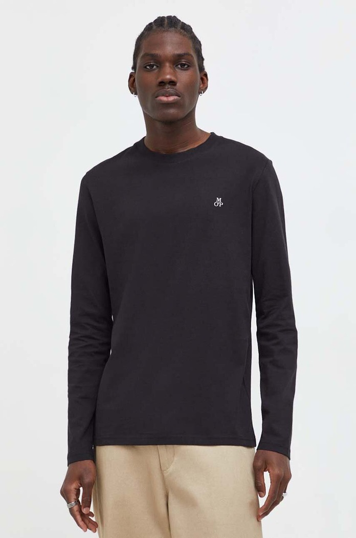 Marc O'Polo longsleeve din bumbac negru 5000009410