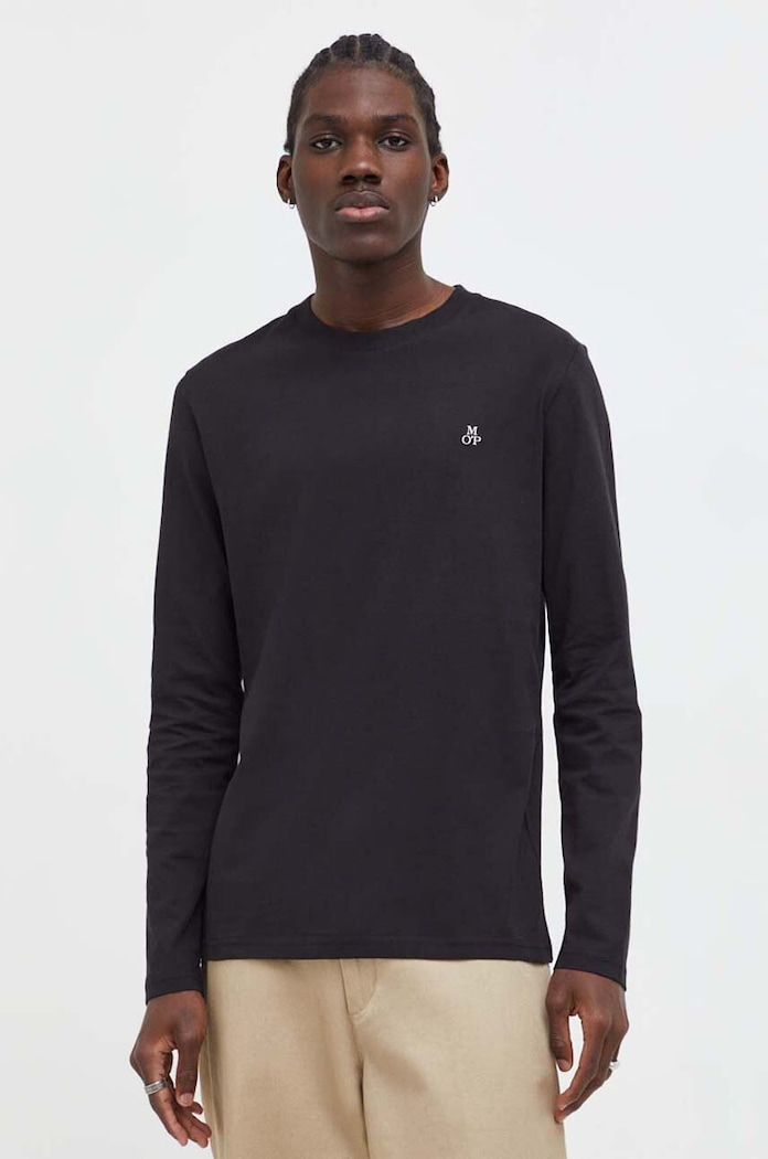 Marc O'Polo longsleeve din bumbac negru 5000009410