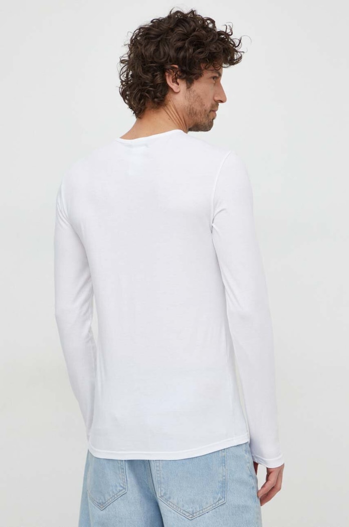 Longsleeve 2-pack Versace AU10197.1A10011 alb