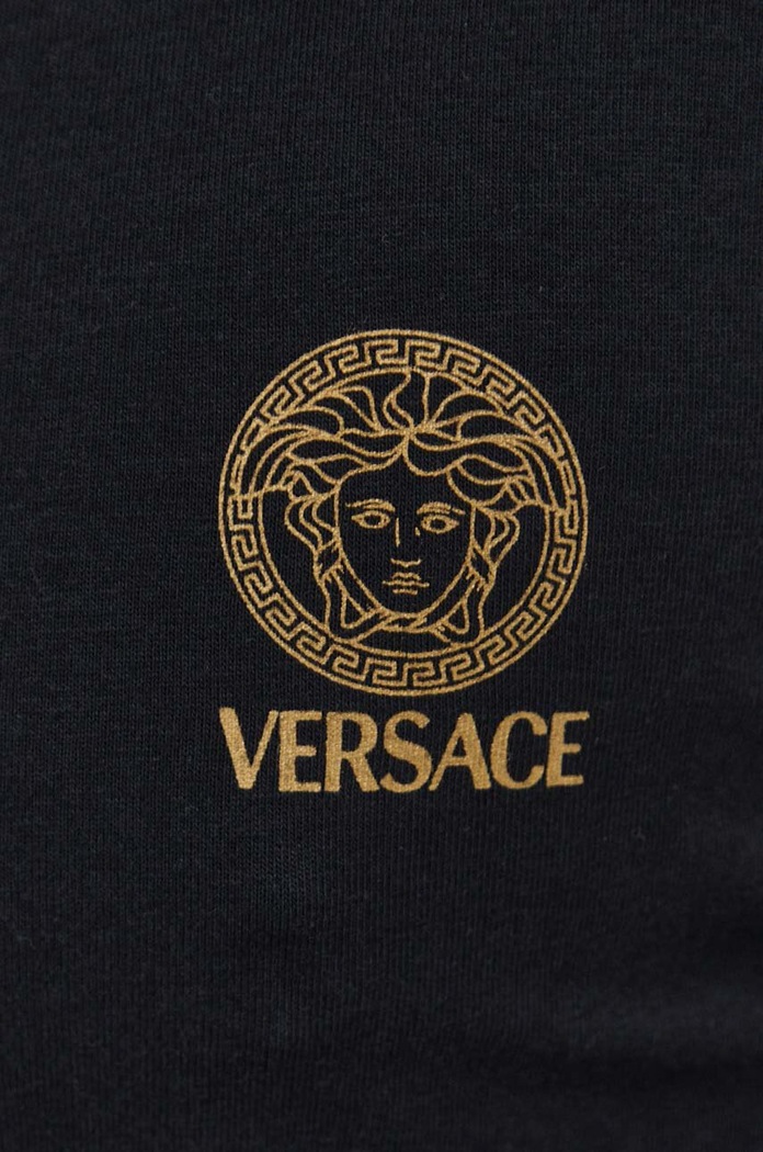 Majica dugih rukava Versace 2-pack AU10197.1A10011 crna