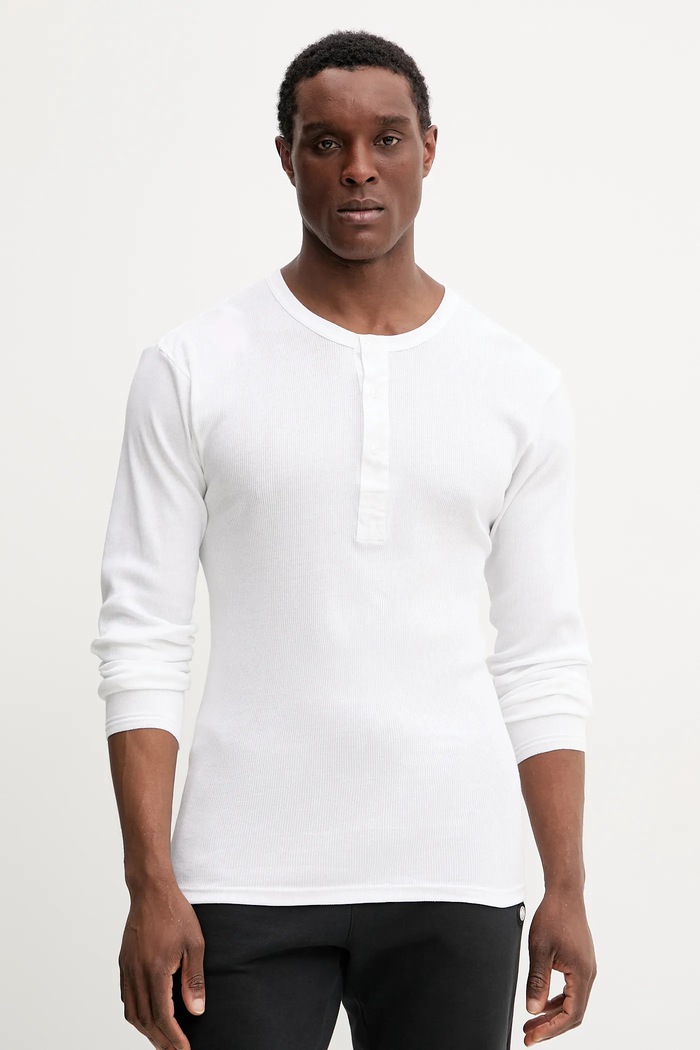 Resteröds longsleeve bawełniany lounge ORIGINAL bedstefartroje GOTS bawełna biały 17022.4