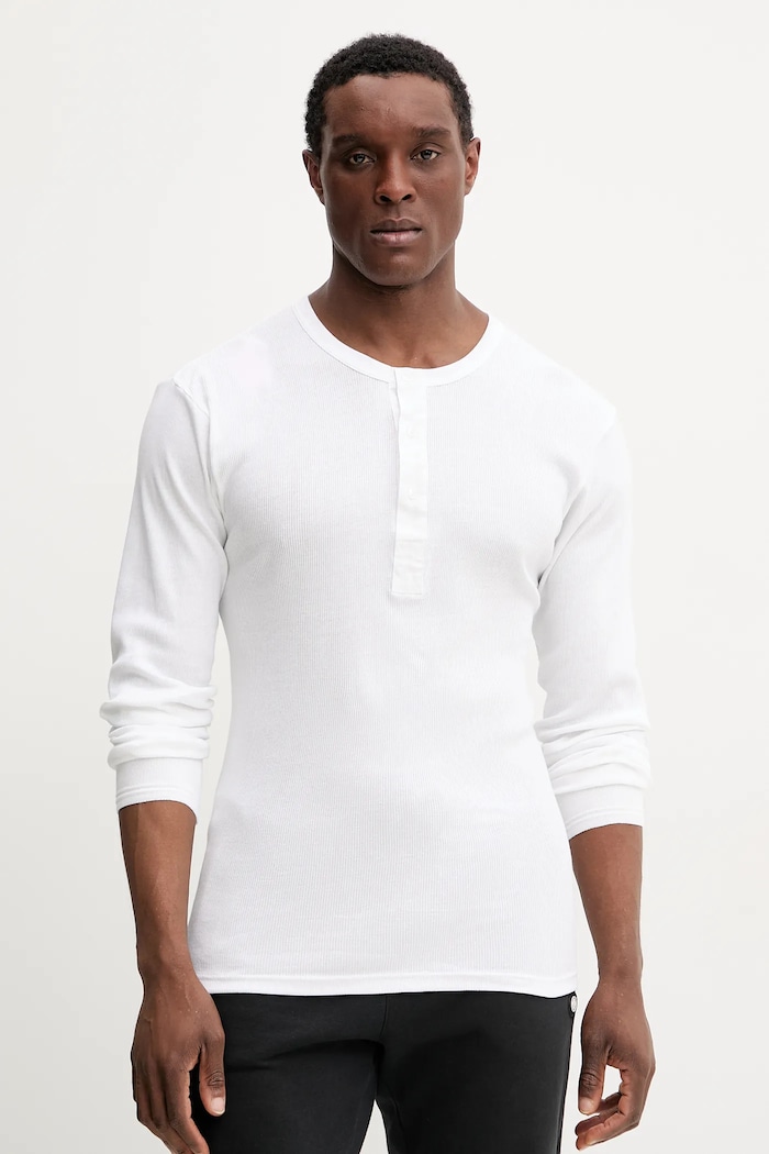 Resteröds longsleeve bawełniany lounge ORIGINAL bedstefartroje GOTS bawełna biały 17022.4