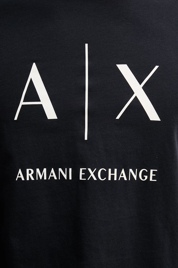 Armani Exchange Majica dugih rukava za muškarce od pamuka mornarsko plava XM002684.AF10356.NOS