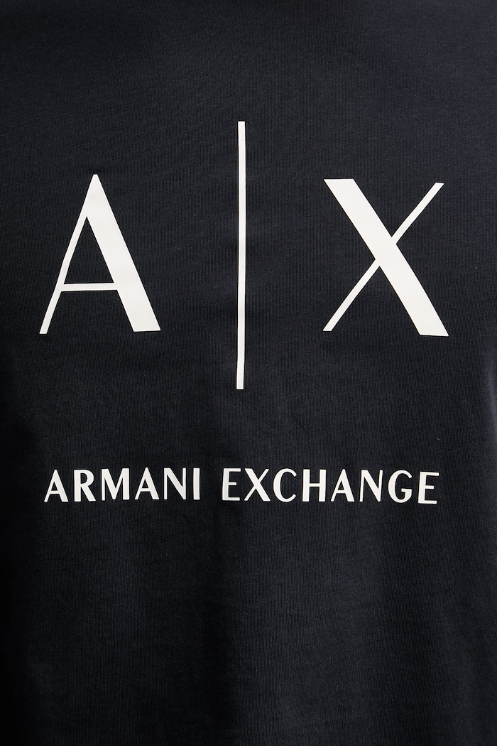 Armani Exchange Majica dugih rukava za muškarce od pamuka mornarsko plava XM002684.AF10356.NOS