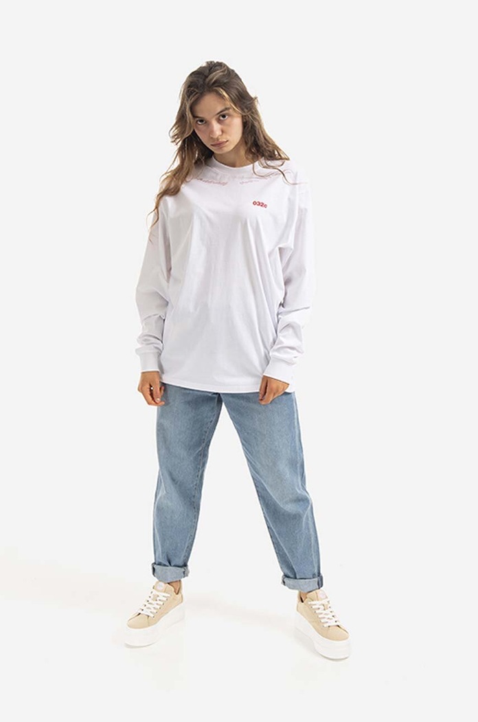 Clothing 032C cotton longsleeve top Dead Poets SS22.C.1042.M white