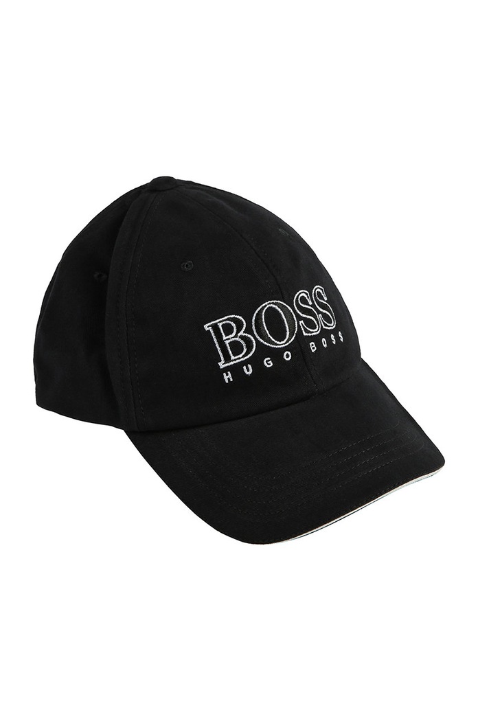 BOSS - Czapka dziecięca J21Z00 aplikacja czarny J21Z00