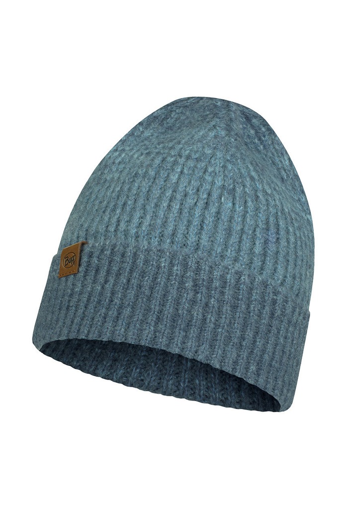 Buff Czapka z domieszką wełny niebieski 123514.788