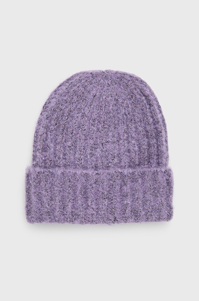 Pieces czapka pozostałe fioletowy 17105991.PurpleRose