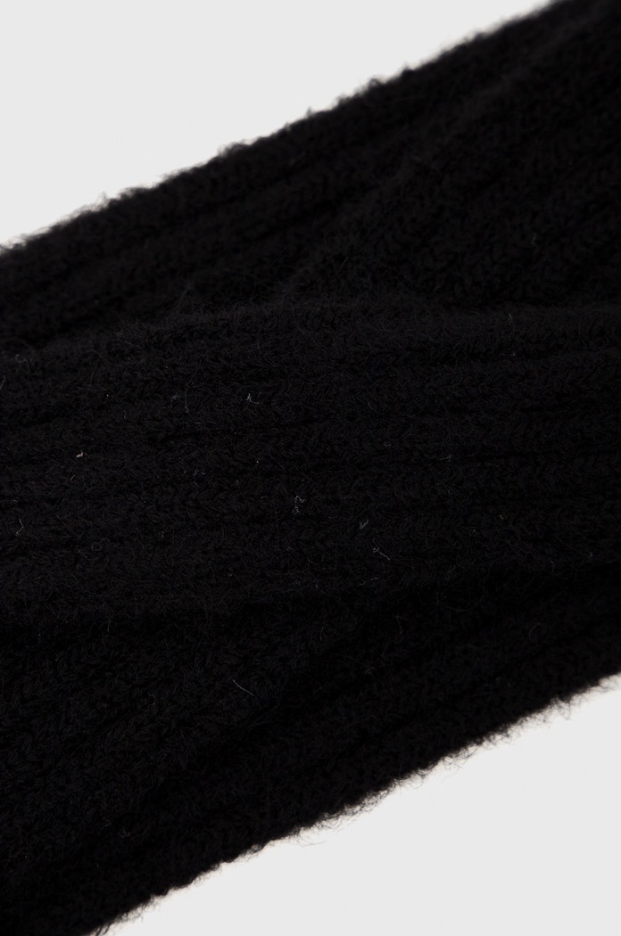 Doplňky Čelenka s příměsí vlny Pieces 17126884.Black černá