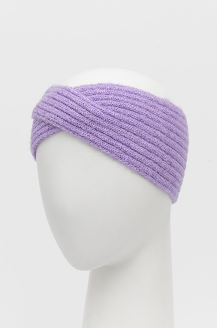 Čelenka s příměsí vlny Pieces 17126884.PurpleRose fialová AA00