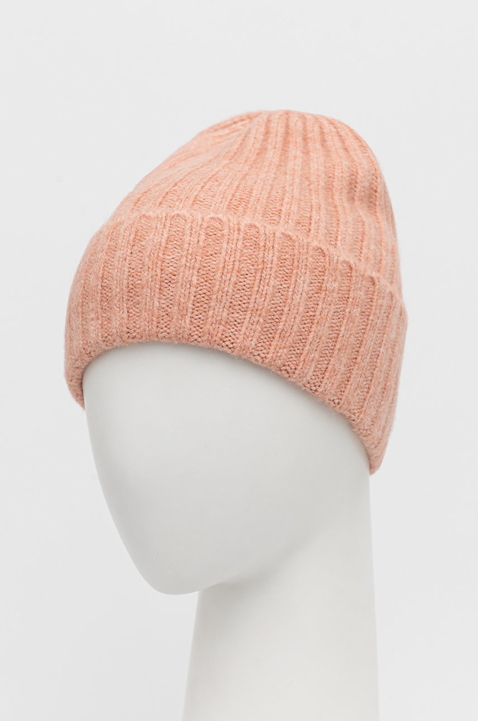 Čepice z vlněné směsi Pieces 17126885.RoseCloud růžová AA00